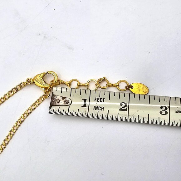 Stauer Amethyst Crystal Raw Point Bib Necklace Gold-Electroplated Spacers - Picture 8 of 8